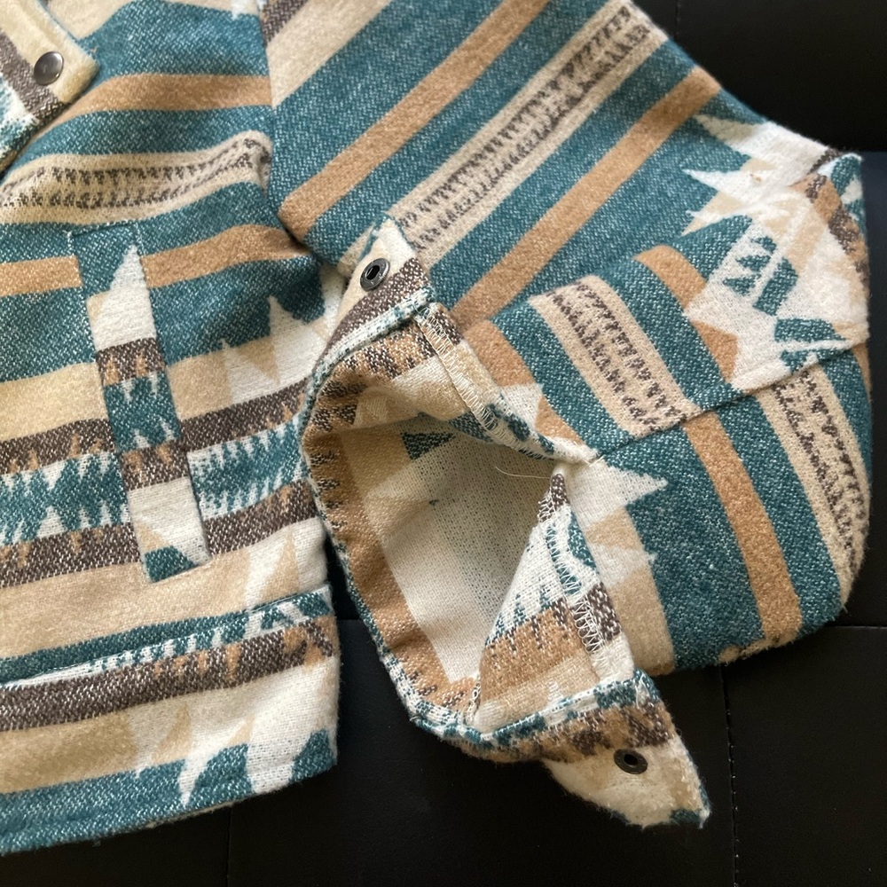 Tribal Pattern Biker Style Jacket - Picture 3 of 5